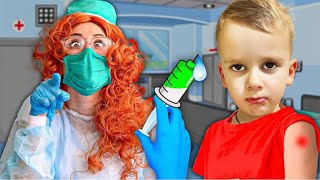 🚨 MATEI la SPITAL 🚑 VACCIN împotriva RUJEOLEI 🤒 [upl. by Ecneitap100]