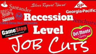 Recession Level Job Cuts And Layoffs August 2019 [upl. by Draper]