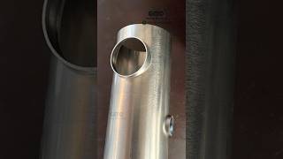 Stainless Steel Pipe Hole Collaring Process [upl. by Hobart]