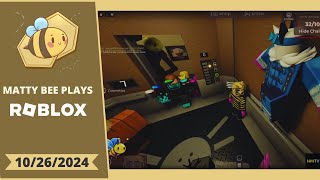 MattyBee PLAYING ROBLOX WITH VIEWERS VOD  10262024 [upl. by Holden296]