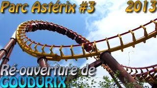 Deanrell au Parc Astérix 03  Réouverture de Goudurix postretracking [upl. by Sdlonyer]