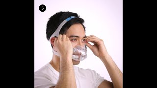 Fitting tips  Full face CPAP mask  ResMed AirFit™ F30 [upl. by Grider]