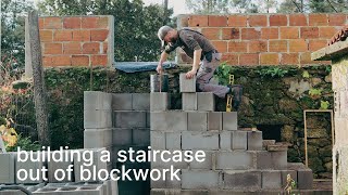 28 Building an External Staircase from Blockwork at my House in Portugal [upl. by Jamison266]