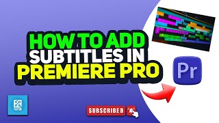 How to add subtitles in premiere pro 2024 [upl. by Ellesirg]