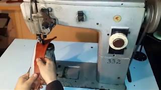 332 класс Обувная колонковая колонок ПМЗ Швейная машина sewing machine [upl. by Zusman644]