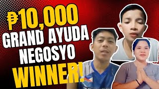 ANG TATLONG MASUWERTENG NANALO NG ₱10000 SA GRAND AYUDA NEGOSYO DRAW [upl. by Muncey]