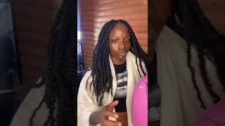 DIY Invisible locs over real locs locs hairtutorial diy tutorials loctutorial invisiblelocs [upl. by Kitarp]