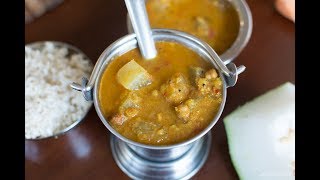 Boodu kumbalakai KadlekaLu Sambar  Ash Gourd Channa Sambar  sambar recipes ಬೂದುಕುಂಬಳಕಾಯಿ ಹುಳಿ [upl. by Magavern]