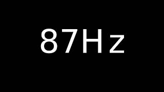 Speaker Sound Test 87Hz  Speaker cleaner sound [upl. by Aroon]