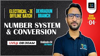 Number System amp Conversion Offline Batch Electrical Engineering Demo Session04 by Shailendra Sir [upl. by Htebsil]