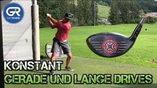 WIE MAN KONSTANT GERADE UND LANGE DRIVES SCHLÄGT  GOLFSCHWUNG TECHNIK [upl. by Tye]