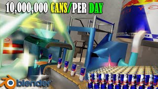 3D Advertisement for Red Bull product Animation RedBull 3DAnimation cgi advertisement [upl. by Lenny]