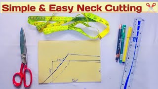 Quick and simple neck design tutorial latest neckdesign fashion diy sewing [upl. by Bornstein]