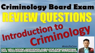 Review Questions in Introduction to Criminology  Criminology Board Exam Reviewer  CLE Reviewer [upl. by Hplodur91]