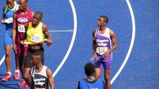 Jevaughn Matherson breaks the record Class 3 100m Champs 2013 [upl. by Asyla835]