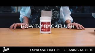 Puro Espresso Machine Cleaning Tablets  How to Backflush [upl. by Franzen]