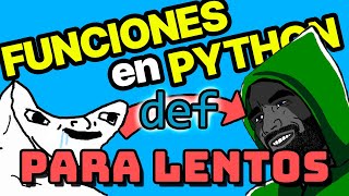 APRENDE FUNCIONES en PYTHON def pass sintaxis None return vs print argumentos scope y más [upl. by Rafa]