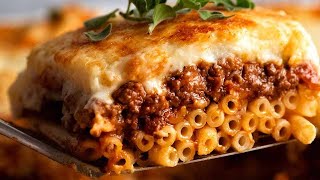 Pastitsio  Greek pasta bake [upl. by Ennairda]