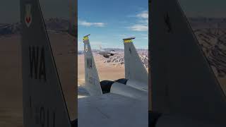 F15 in the hot dessert dcsworld f15 f15s f16fighter f16c military fypシ゚viral viralvideo [upl. by Eytak]