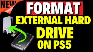 How to Format External Hard Drive as Extended Storage on PS5 [upl. by Odnanreh434]