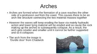 Geography AQA 3132 2  Landforms from deposition and erosion and their characteristics [upl. by Hatty929]