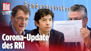 🔴 Lauterbach Wieler und Drosten RKI LIVE zur CoronaLage [upl. by Leeke]