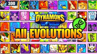 Evolving All 300 Dynamons 🤯 Dynamons World All Dynamons dynamonsworld newupdate [upl. by Nosduj]