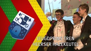 Jeugdprins Tren heerser Hazekeutel  9 januari 2018  Peel en Maas TV Venray [upl. by Atinnek]