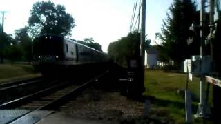 80 MPH MNRR M7A Over Grade Crossing [upl. by Sonstrom724]