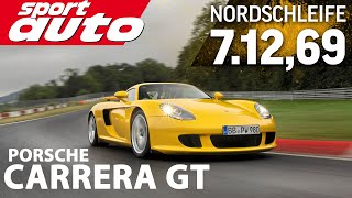 Porsche Carrera GT  Nordschleife HOT LAP 71269 min  sport auto [upl. by Nroht]