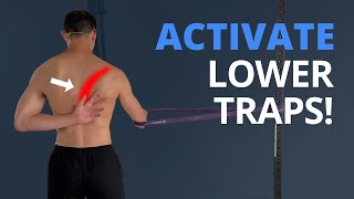 SHOULDER PAIN Infraspinatus amp Lower Trapezius Activation Exercise [upl. by Shanie442]