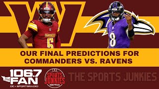 commanders vs ravens Predictions  Sports Junkies [upl. by Hecht]