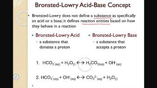 BronstedLowry AcidBase Concept [upl. by Yordan]