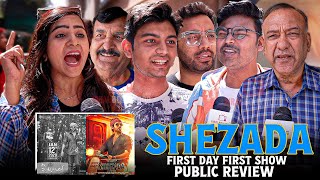 Shehzada Movie  FIRST DAY FIRST SHOW  Public Honest Review  Kartik Aaryan Kriti Sanon [upl. by Erodeht280]