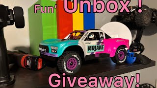 Arrma Mojave Grom Blx Unboxing  Giveaway [upl. by Naek]