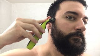 Beard Trimming  Philips Norelco OneBlade Trimmer and Shaver  Model QP2520 [upl. by Quince]