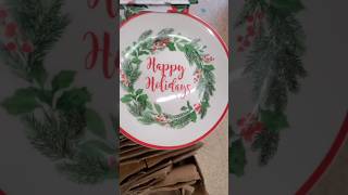 DID YOU GET YOUR HANDS ON THESE DOLLARTREE CHRISTMAS PLATES [upl. by Nehr]