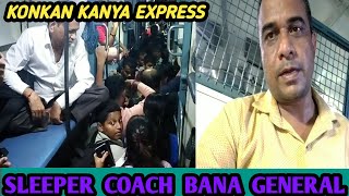 Mumbai To Goa Journey With Sleeper Class  20111 Konkan Kanya SF Express [upl. by Behnken]