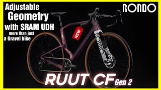 All new Rondo ruut CF gen 2  Gravel bike with adjustable geometry and SRAM UDH [upl. by Aurelea366]