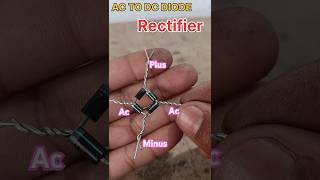 Make Diode Bridge RectifierAC TO DC Rectifier ytshorts sorts shorts youtubeshorts [upl. by Julide254]