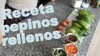 Receta de Pepinos Rellenos [upl. by Seem]