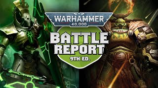 Necrons vs Salamanders Warhammer 40k 9th Edition Battle Report Ep 133 [upl. by Eillim461]