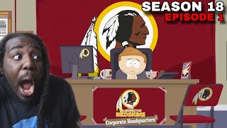 CARTMAN BECOMES OWNER OF THE REDSKINS  South Park  Season 18  Episode 1 [upl. by Hars]