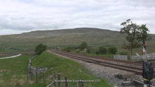 First Horton Quarry Aggregate Train at Ribblehead sidings [upl. by Yblocaj]