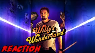 ONE NIGHT AT WILLYS  Willys Wonderland 2020  REACTION [upl. by Bianca]