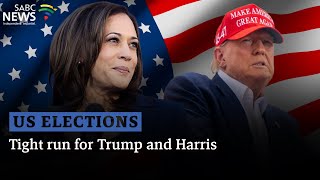 US Elections  Tight run for Trump and Harris [upl. by Ponton]