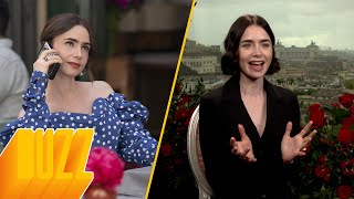 Lily Collins thinks Emily in Paris should come to Dublin 🇮🇪  Emily in Paris Interview [upl. by Suivart238]