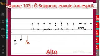 Psaume 103  Ô Seigneur envoie ton esprit  L Richard  Alto [upl. by Iey]