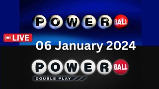 Powerball drawing for 06 January 2024  Powerball double drawing for 06 January 2024 [upl. by Ashwell648]