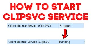 How to Start ClipSVC Service in windows 10 [upl. by Randie188]